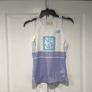 New Balance White and purple  Women’s Speckled Tank Top size XS